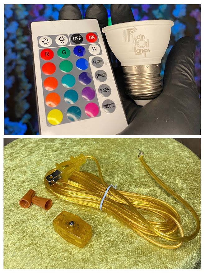 Table Rain Lamp Cord & Compact Bulb Refresh Kit