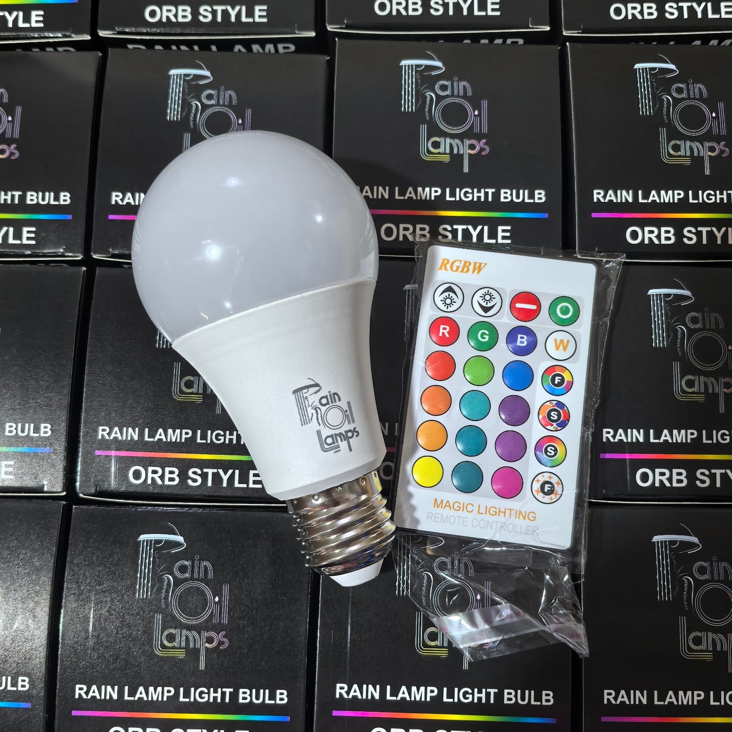 Rain Lamp Light Bulb | Orb-Style Color-Changing LED Bulb with Remote