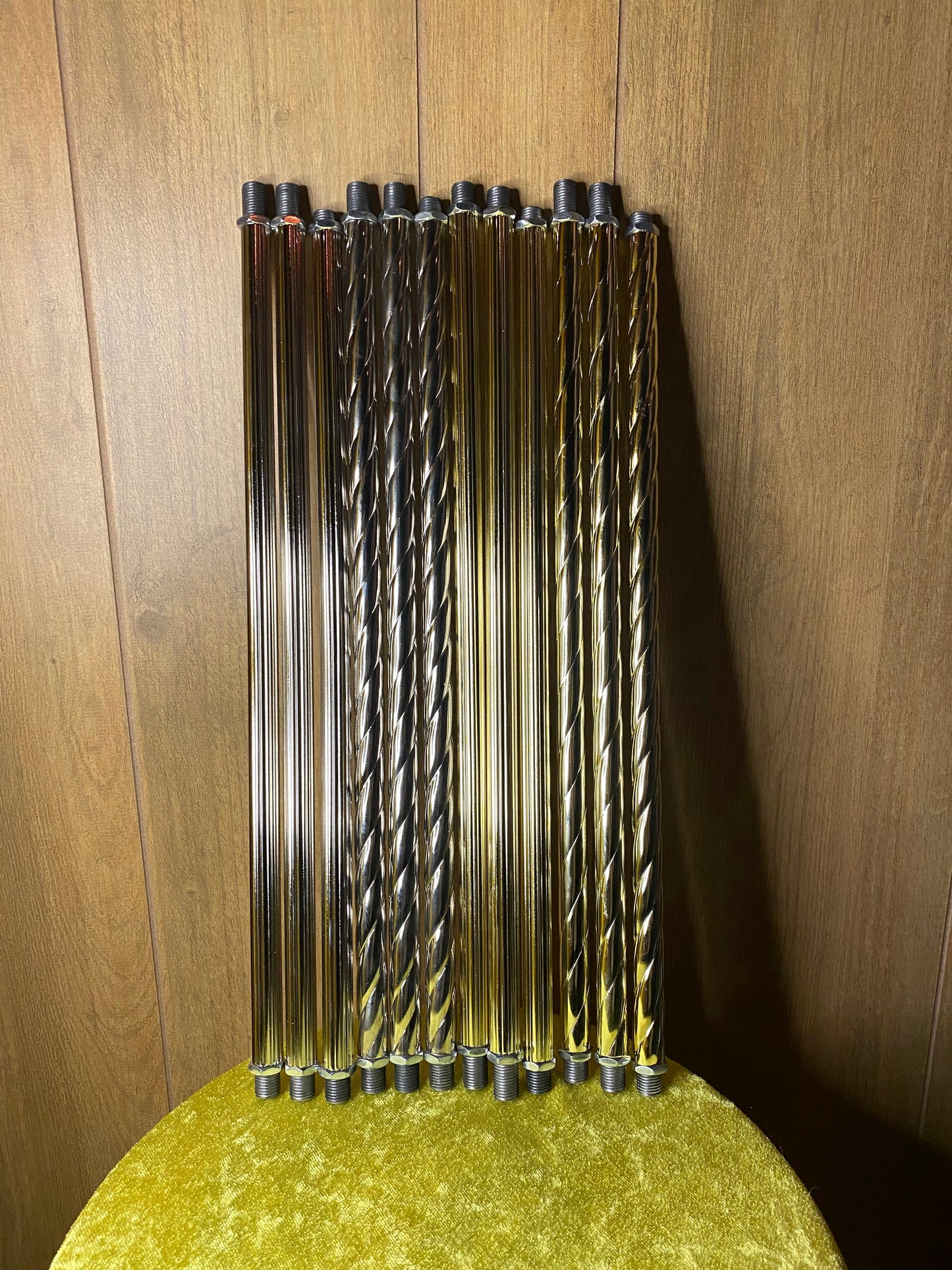 Set of Three 18-Inch Steel Replacement Columns for Rain Lamps