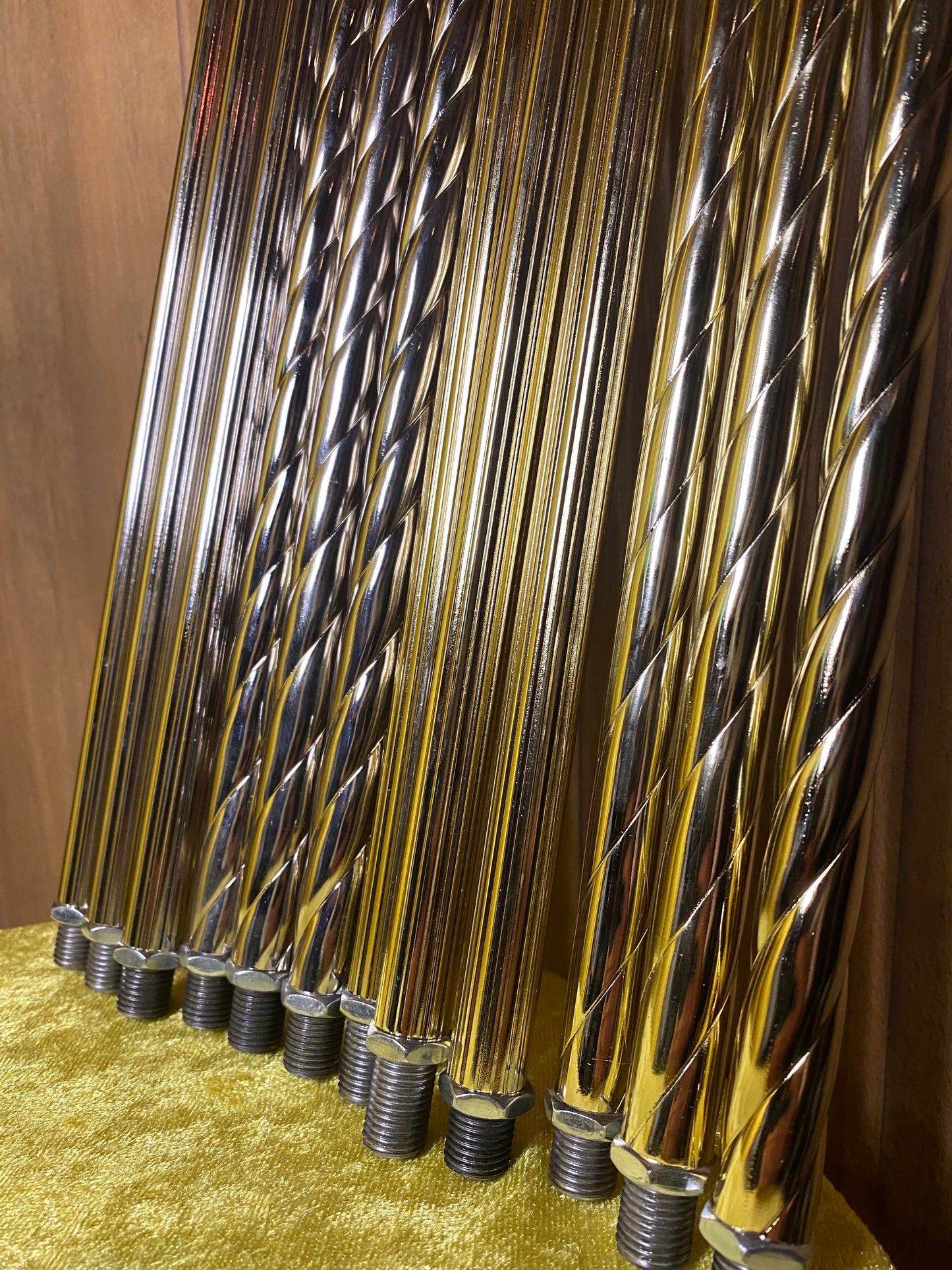 Set of Three 18-Inch Steel Replacement Columns for Rain Lamps