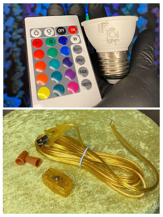 Table Rain Lamp Cord & Compact Bulb Refresh Kit